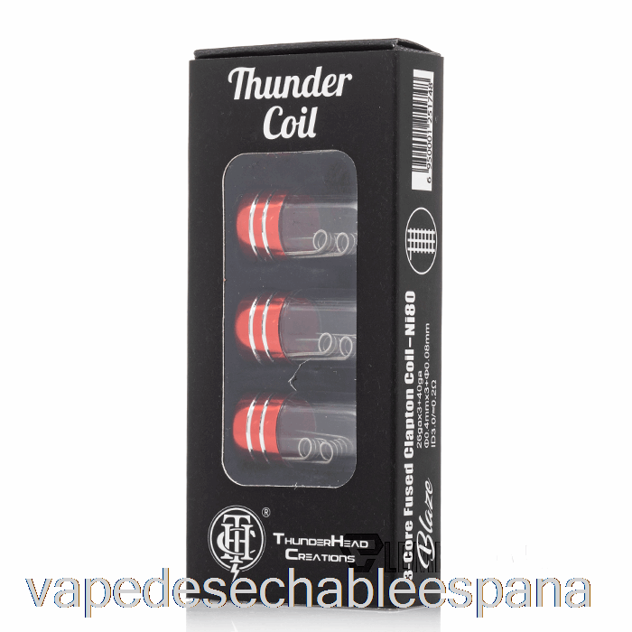 Vape Desechable España Creaciones De Thunderhead Bobinas De Trueno Prefabricadas Bobinas Clapton Fusionadas De 3 Núcleos